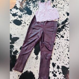 NWOT Athleta Leggings Leather-like